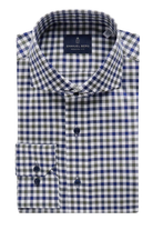 CHECKED TWILL DRESS SHIRT sassanova novaman