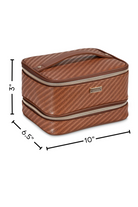 ROSEWOOD COGNAC JENNY TRAIN CASE - sassanova