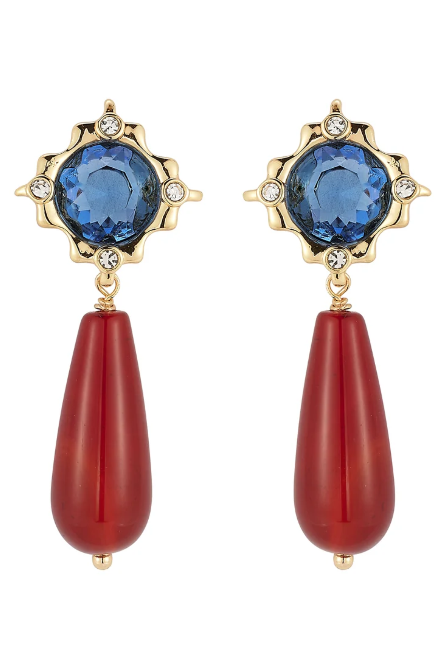 VIA EARRINGS- BLUE MULTI Sassanova