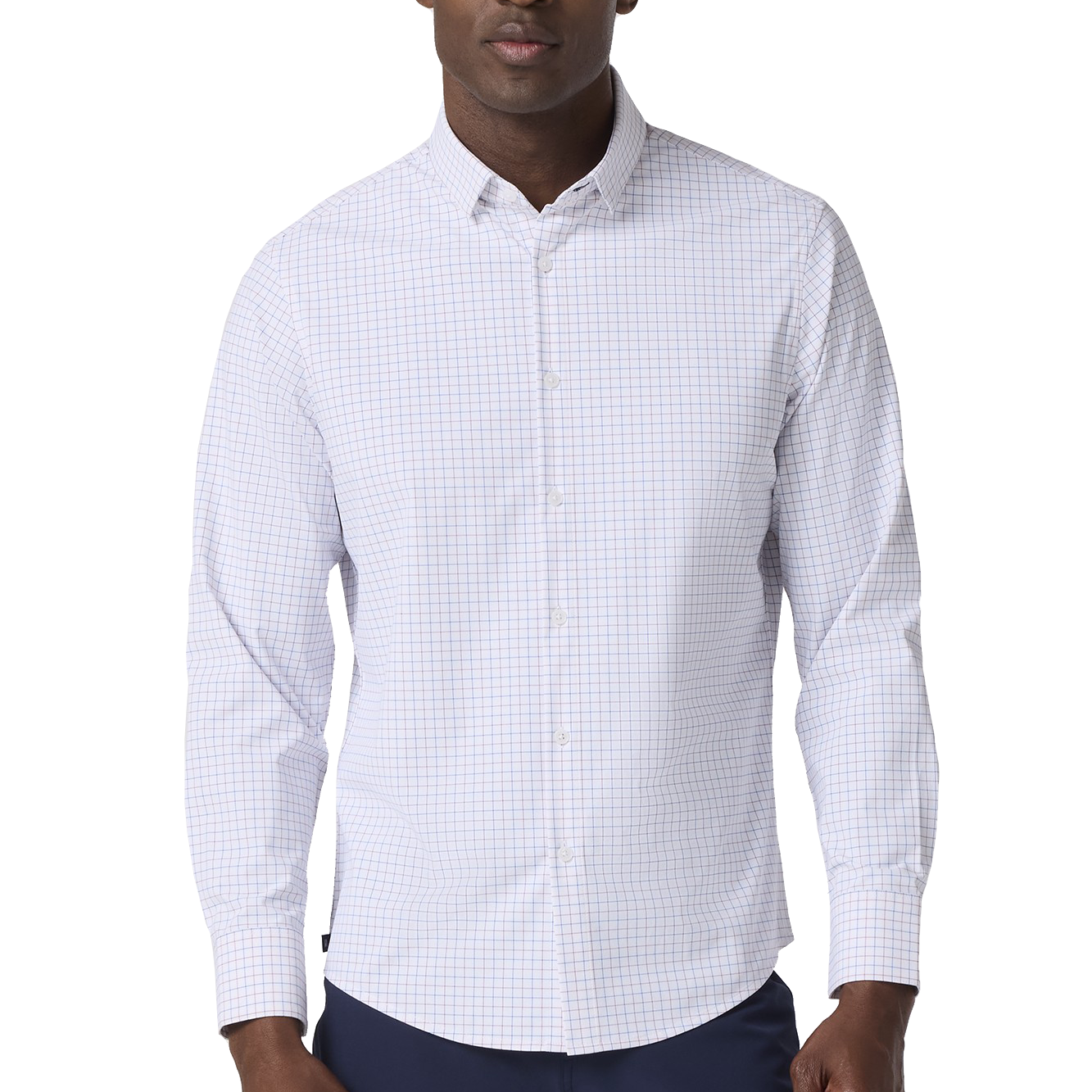 Leeward No Tuck Lilac Madison Check Dress Shirt Leeward No Tuck Lilac Madison Check Dress Shirt