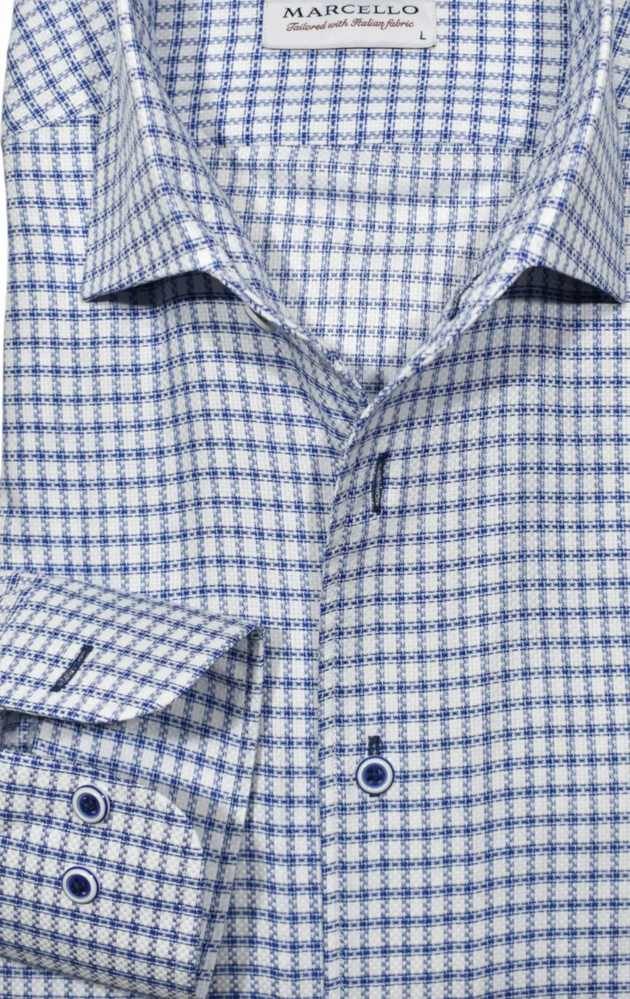 LS DERBY CHECK DRESS SHIRT - Long Sleeved Shirts - Novaman