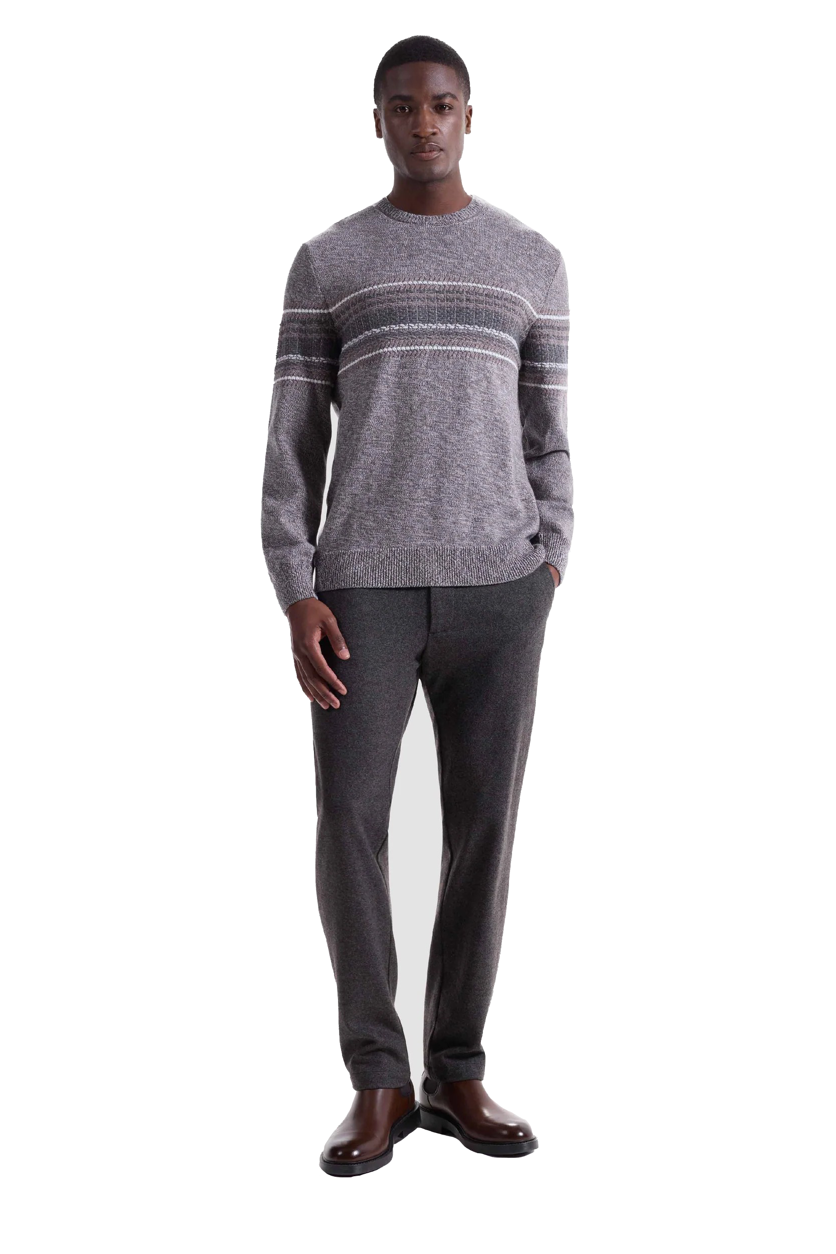 L/S CREW NECK SWEATER - Sweaters - Novaman