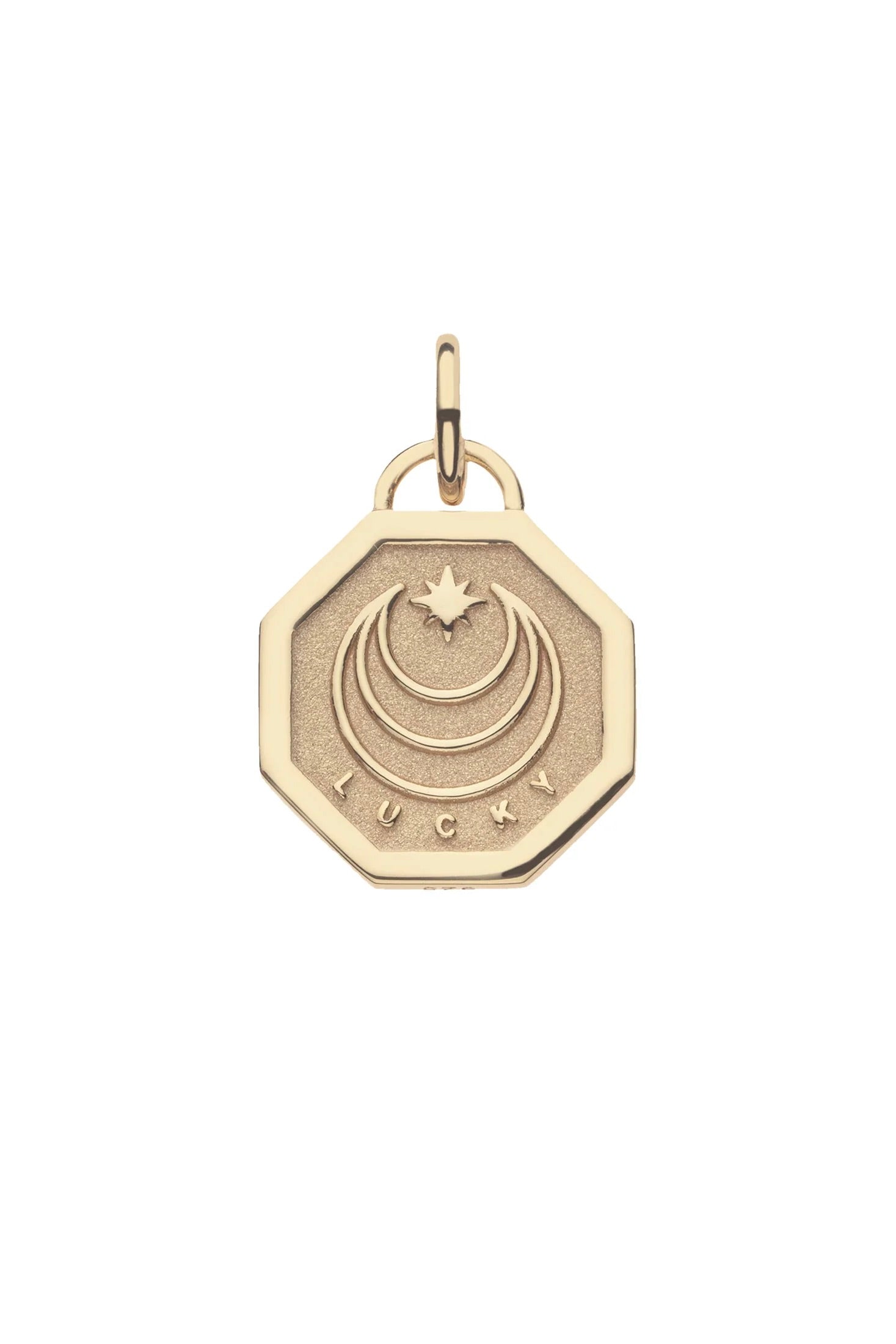 LUCKY PETITE EMBELLISHED COIN NECKLACE- SATELLITE CHAIN - Necklaces - Sassanova