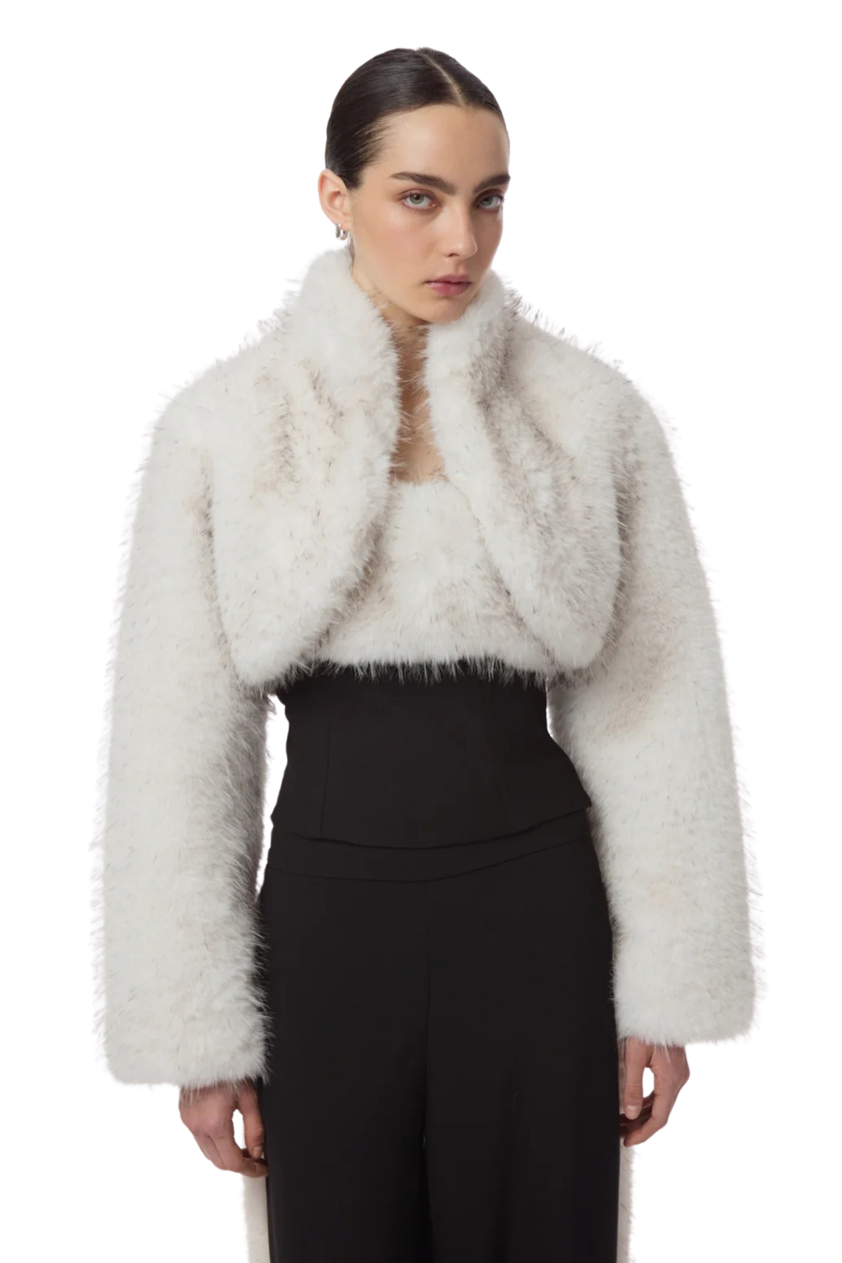 ODETTE TIPPED FOX BOLERO Sassanova
