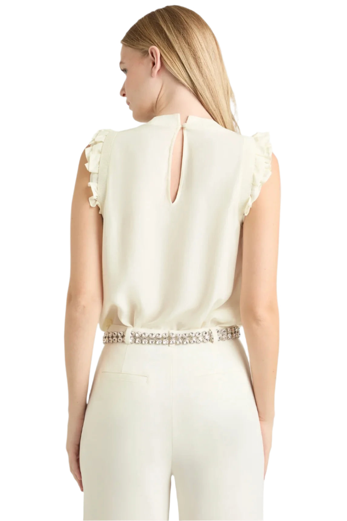 WOVEN RUFFLE LENORE TOP
sassanova