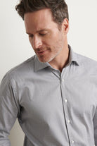 JACKSON CROWN LITE SPORT SHIRT with long sleeves and a brown and white plaid print-novaman