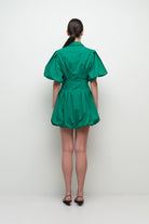 CLEO BALLOON PINTUCKED MINI DRESS - Dresses - Sassanova