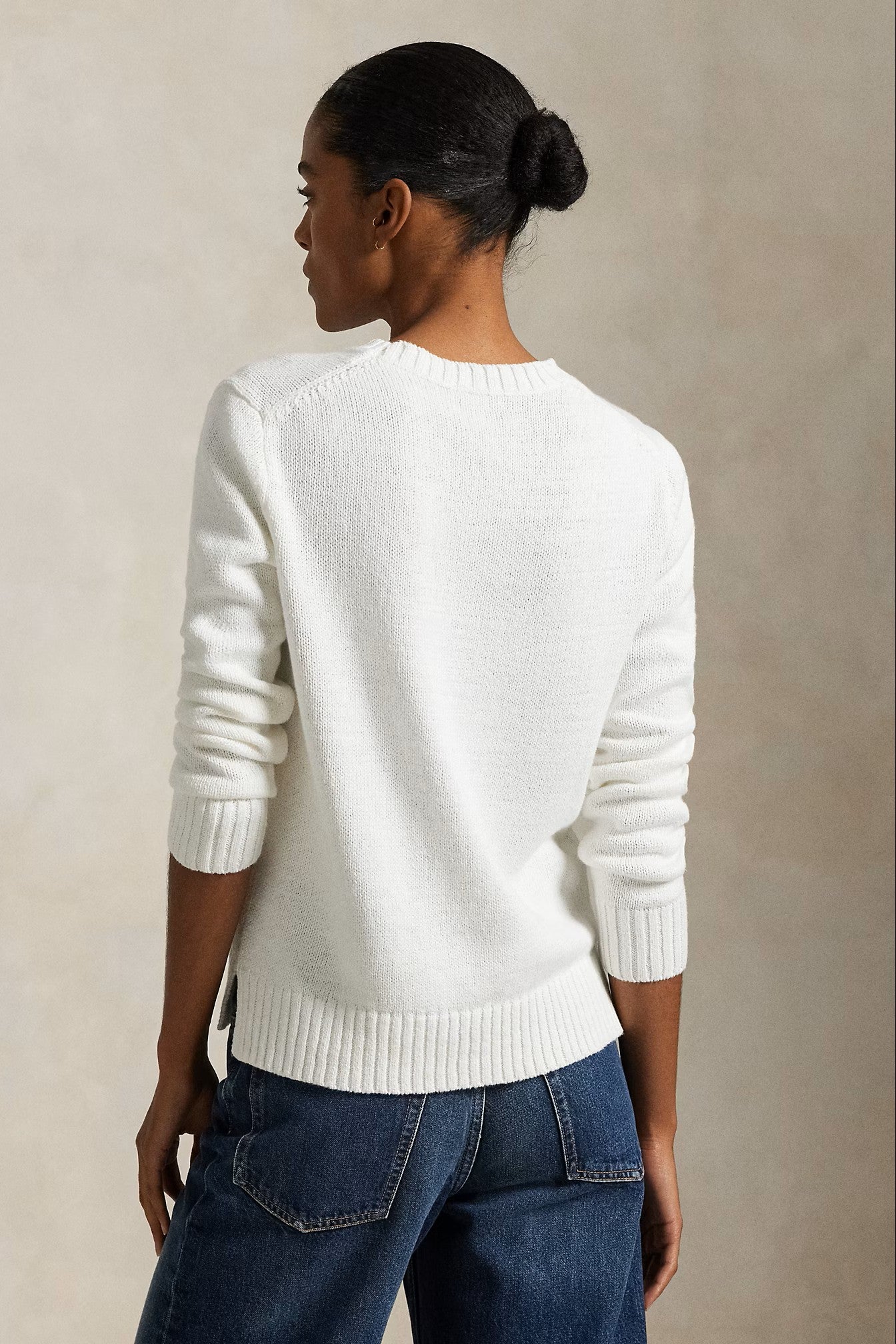 COTTON/LINEN BEAR USA PULLOVER - Sweaters - Sassanova