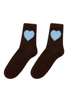 HEART SOCKS- COCOA/SPLASH Sassanova