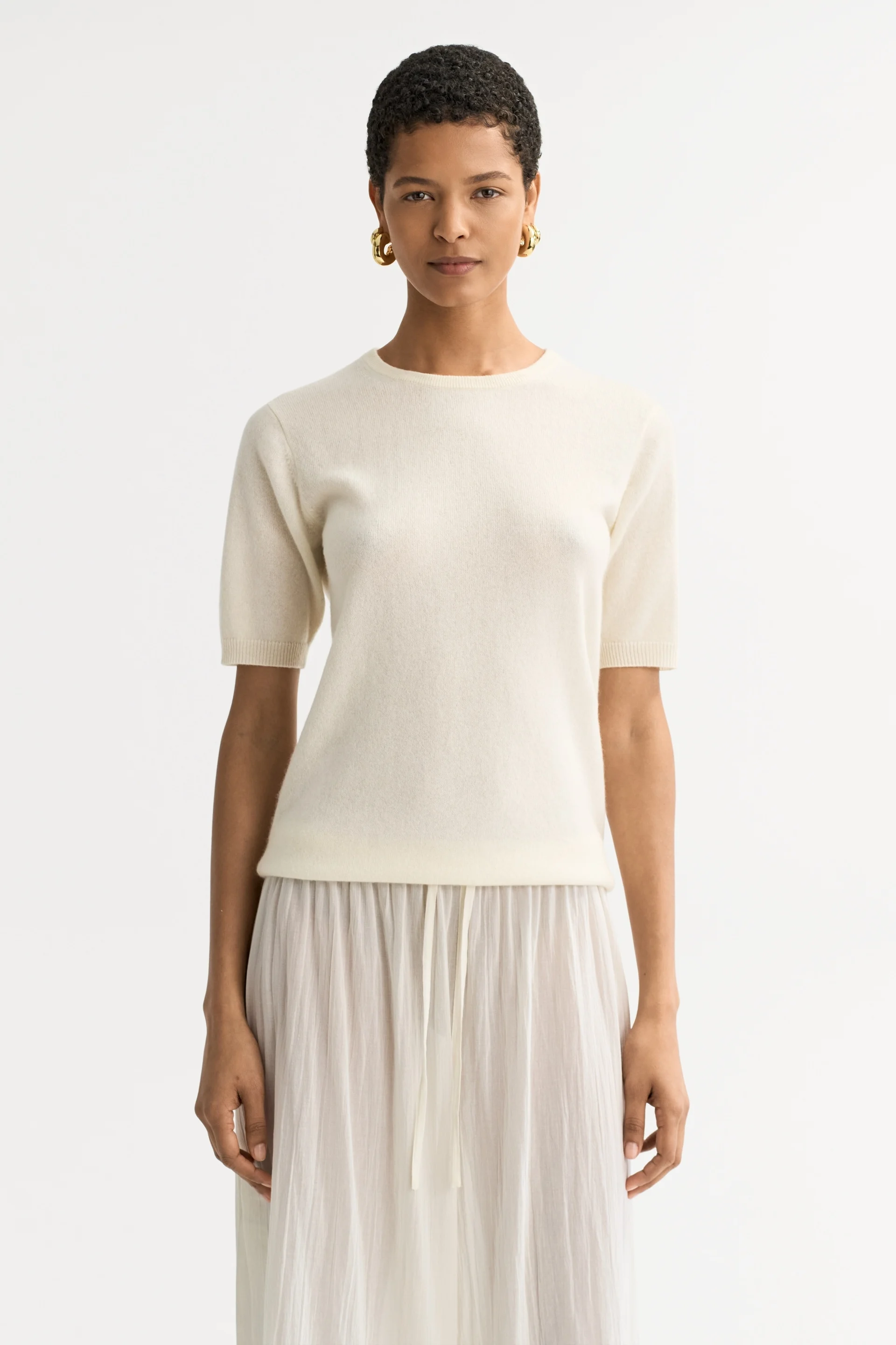 SHORT SLEEVE CREWNECK - Sweaters - Sassanova