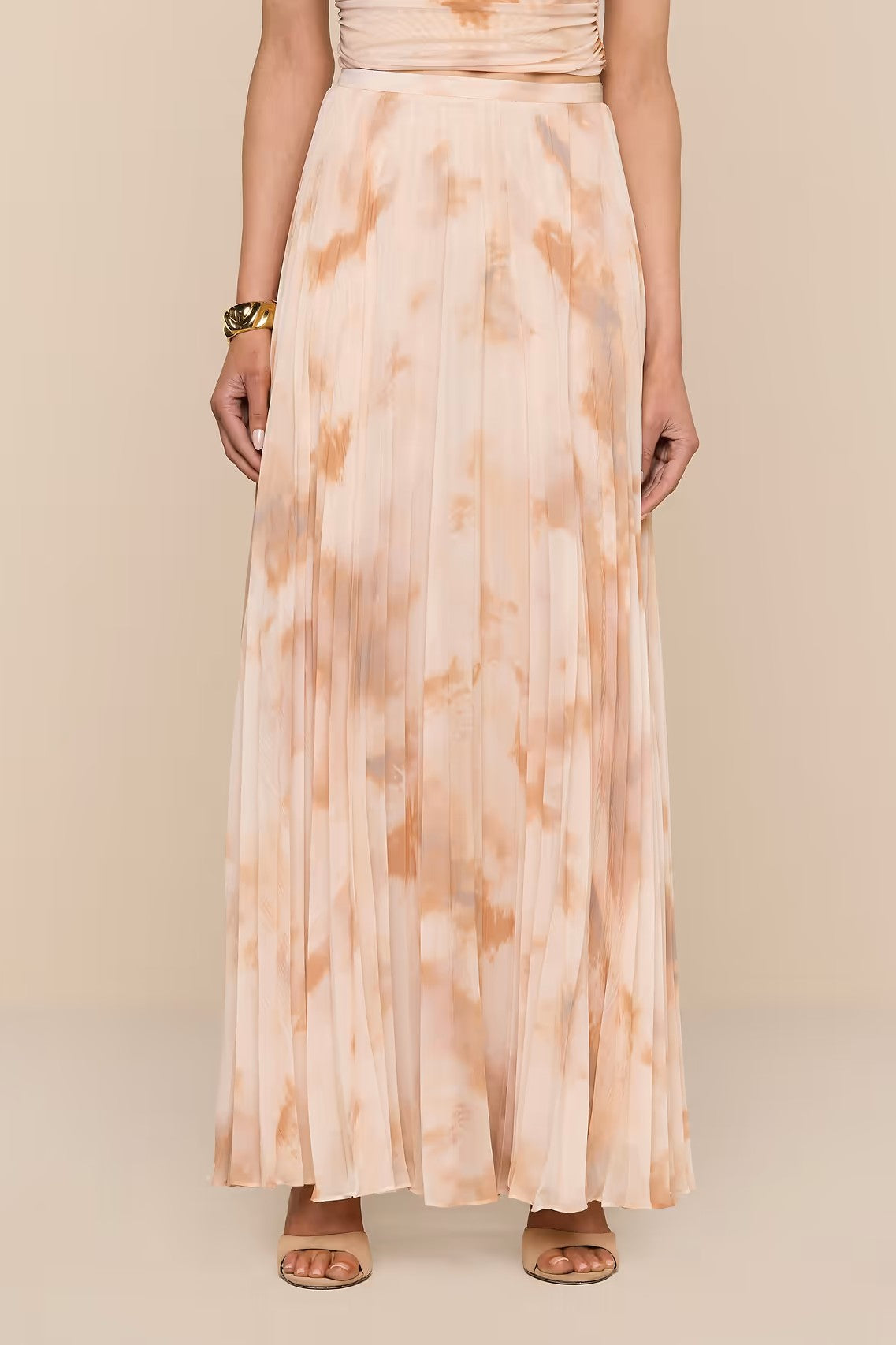 TORIN PLEATED MAXI SKIRT - Skirts - Sassanova