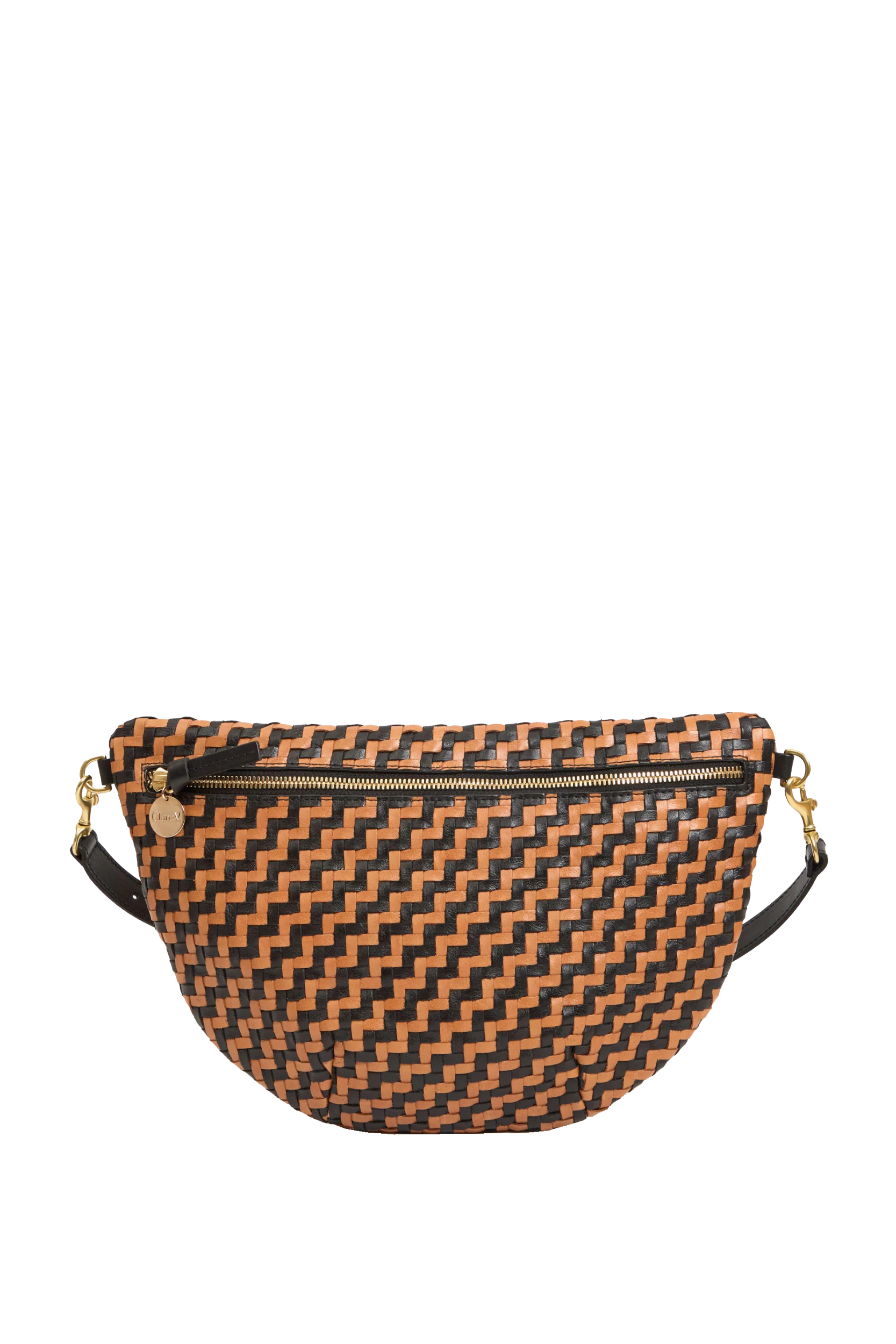GRANDE FANNY WOVEN ZIG ZAG - Handbags - Sassanova