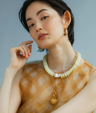 HELM PENDANT NECKLACE- PEARL - sassanova