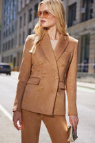 ARIELLE VEGAN SUEDE BLAZER
sassanova