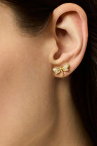 DRAGONFLY PAVE STUD- GOLD/CUBIC ZIRCONIUM - Earrings - Sassanova