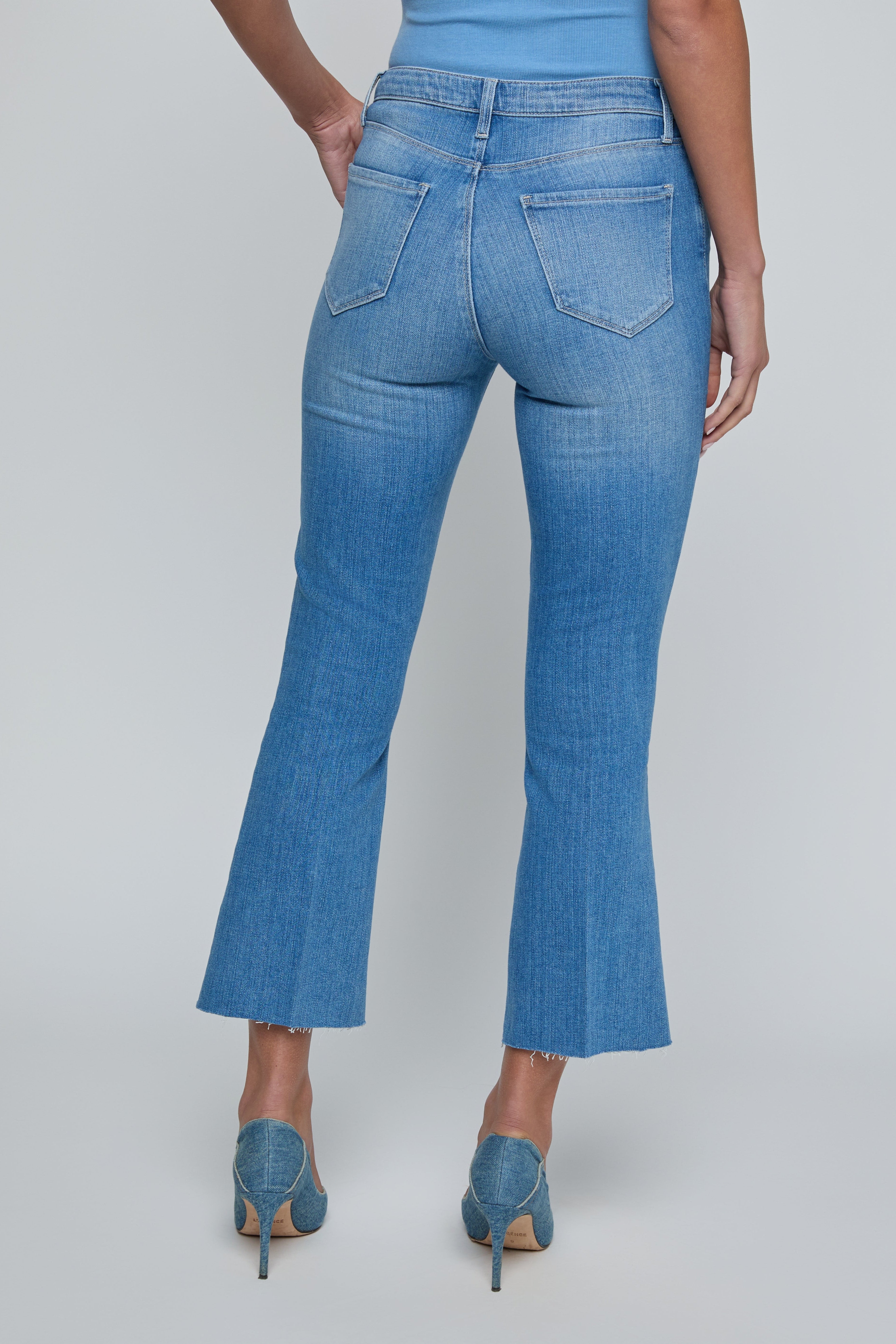 KENDRA CROP FLARE - Jeans - Sassanova
