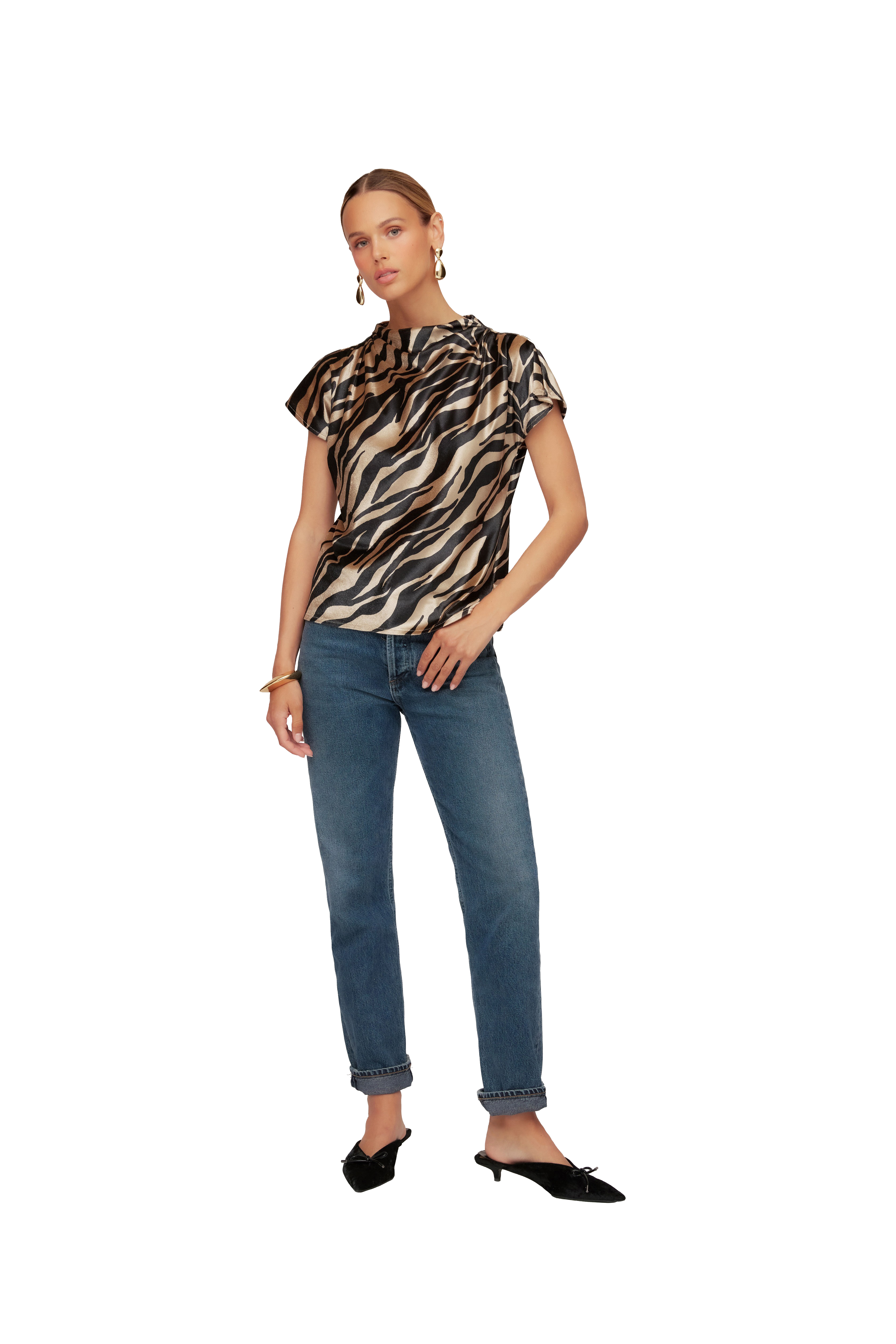EMMELINE VELVET TOP - SASSANOVA