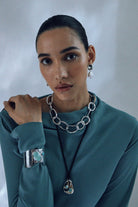 MINI ORGANIC HOOPS SILVER - Earrings - Sassanova