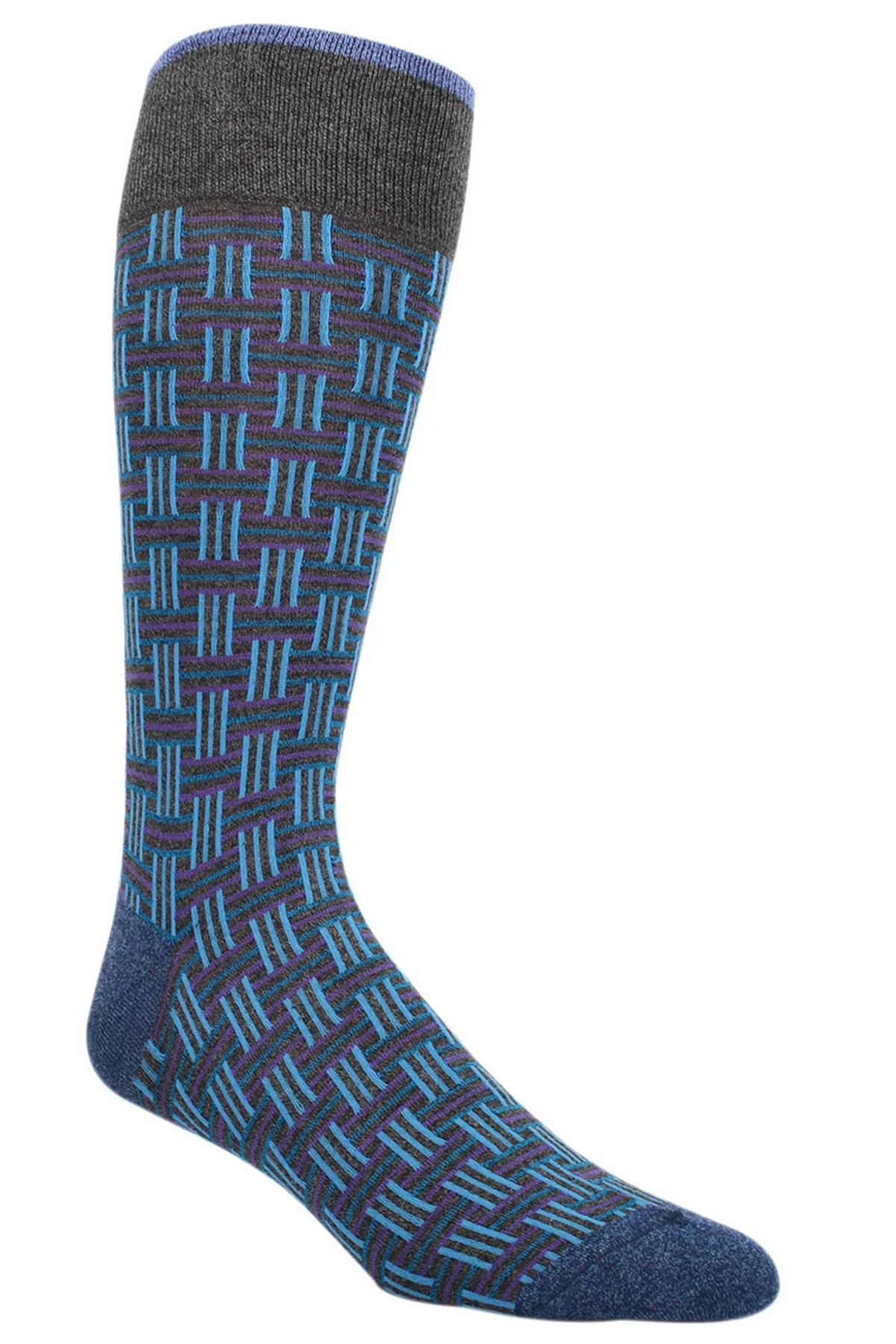 BASKETWEAVE SOCKS DARK GREY Sassanova / Novaman