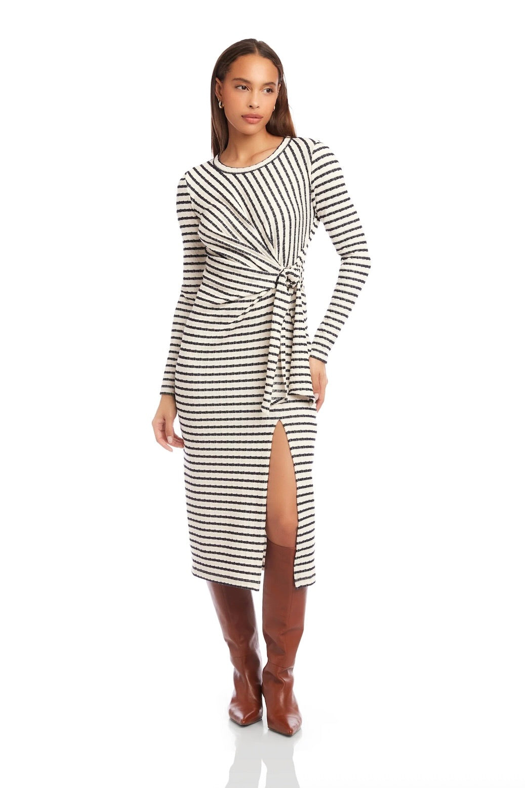 MADDIE LS MIDI DRESS - Dresses - Sassanova