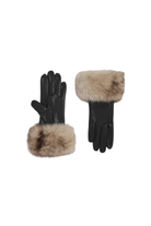 BETTY MINK GLOVES GRAY/NOIR Sassanova