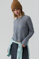 SHRUNKEN CHECK CREW - Sweaters - Sassanova
