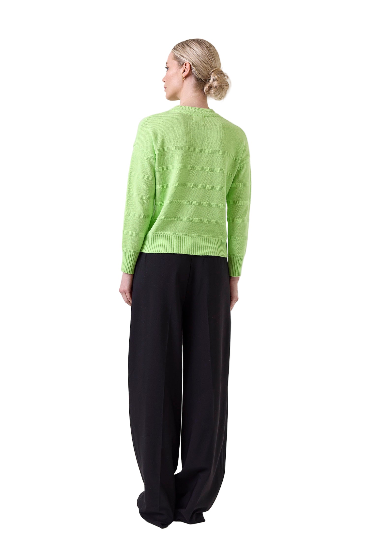 TILLY TEXTURED STRIPE CREW - Sweaters - Sassanova