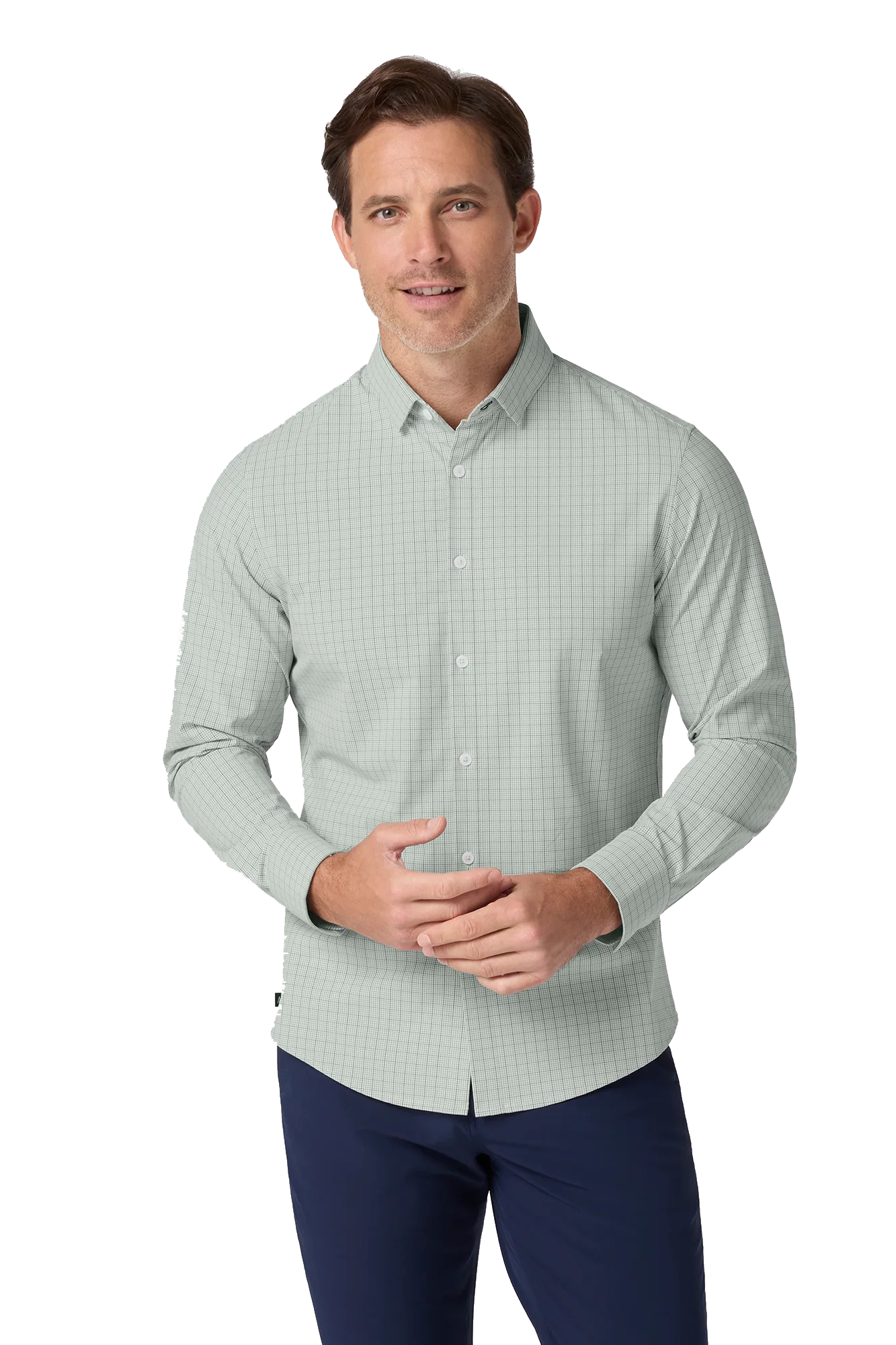 LEEWARD NO TUCK LS DRESS SHIRT - Woven Sport Shirts - Novaman
