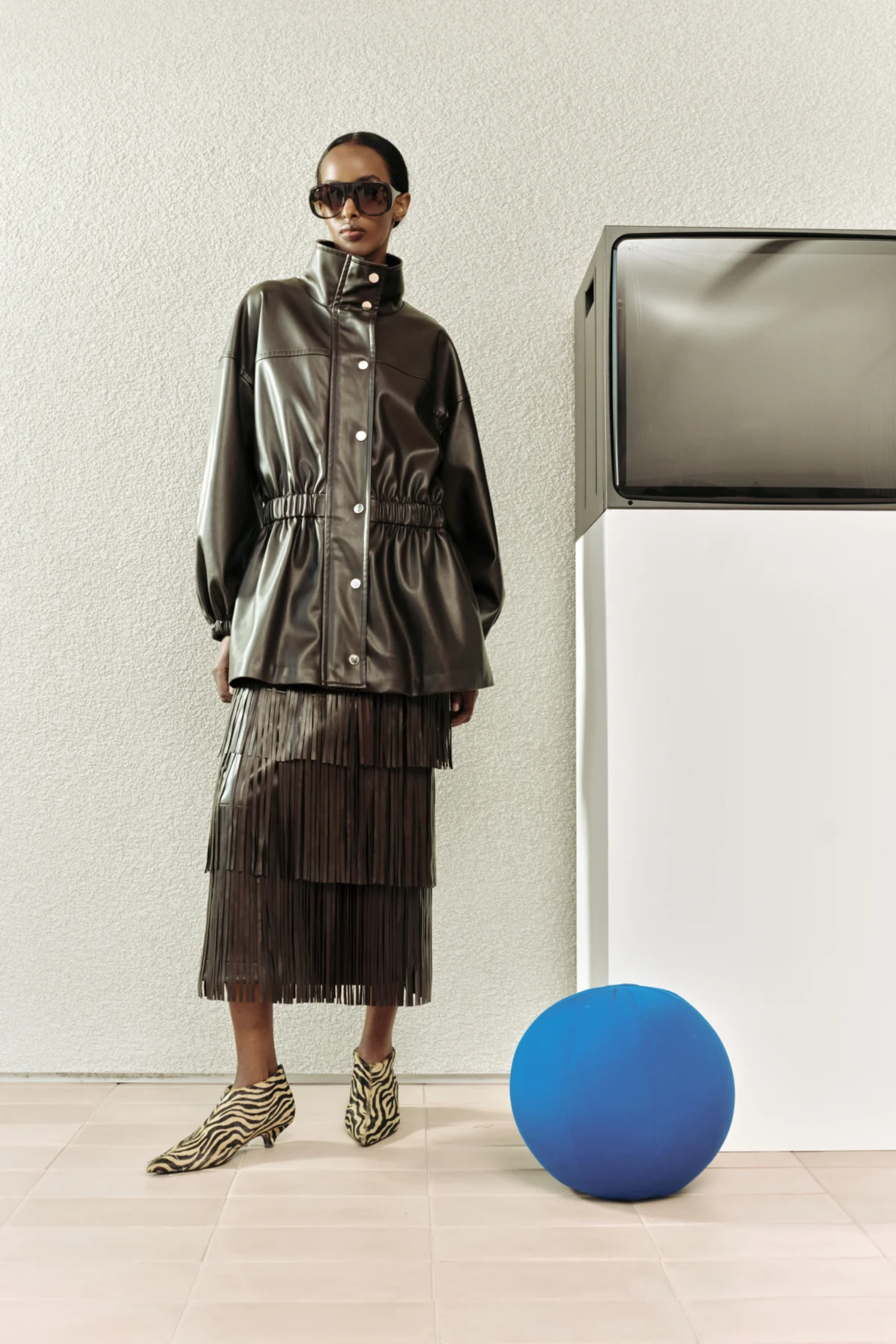 YARA VEGAN LEATHER JACKET Sassanova