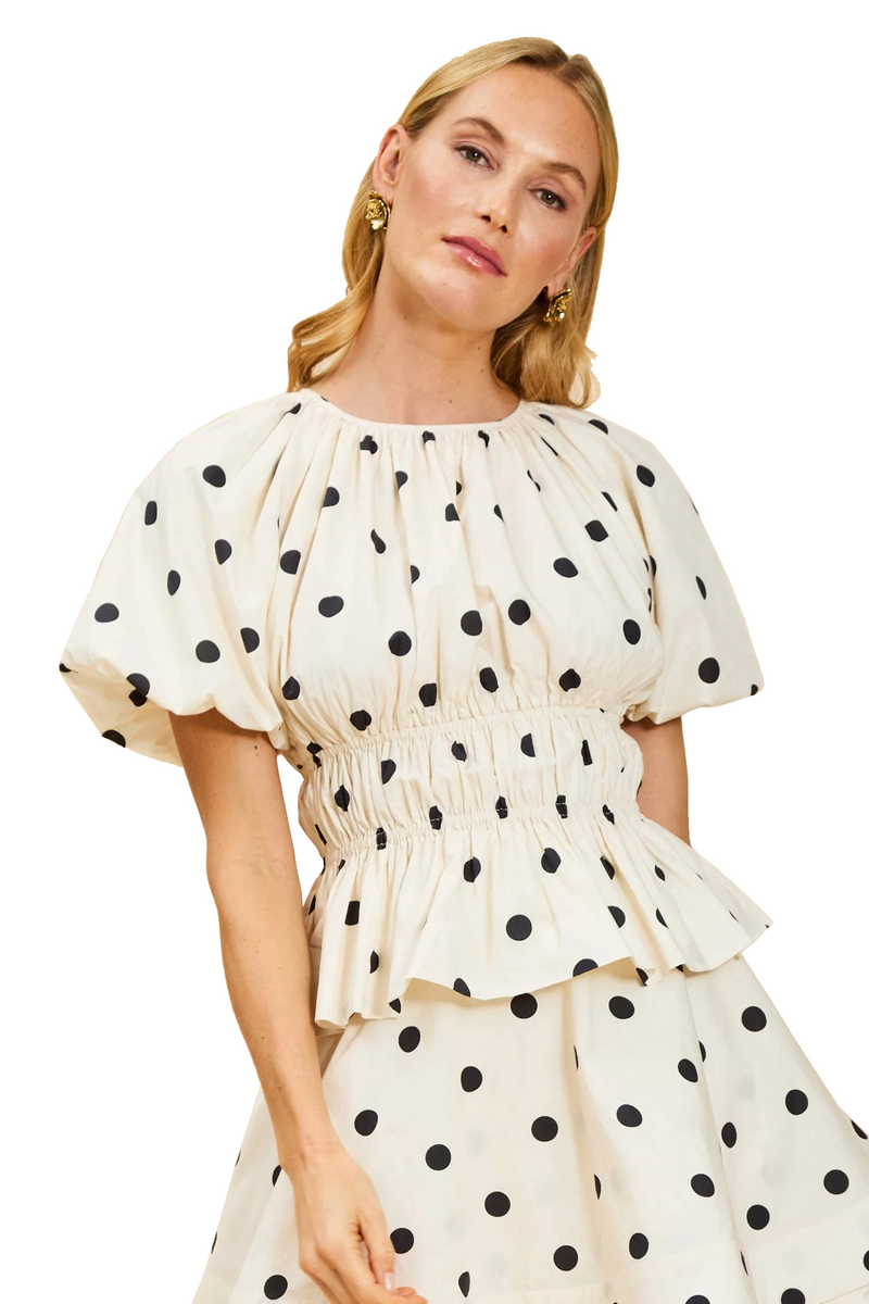BREAKFAST SMOCKED TOP