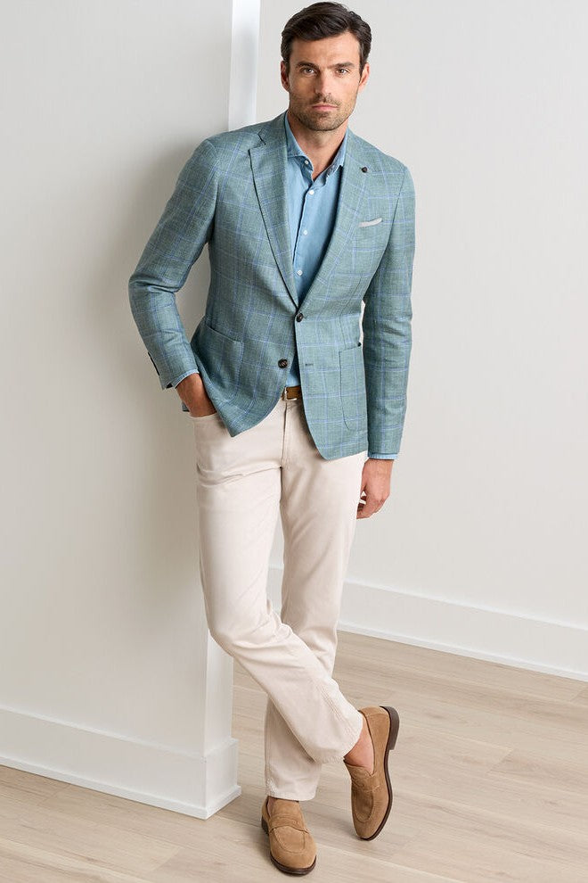 SALISBURY WINDOWPANE SOFT JACKET - Sport Coats - Novaman