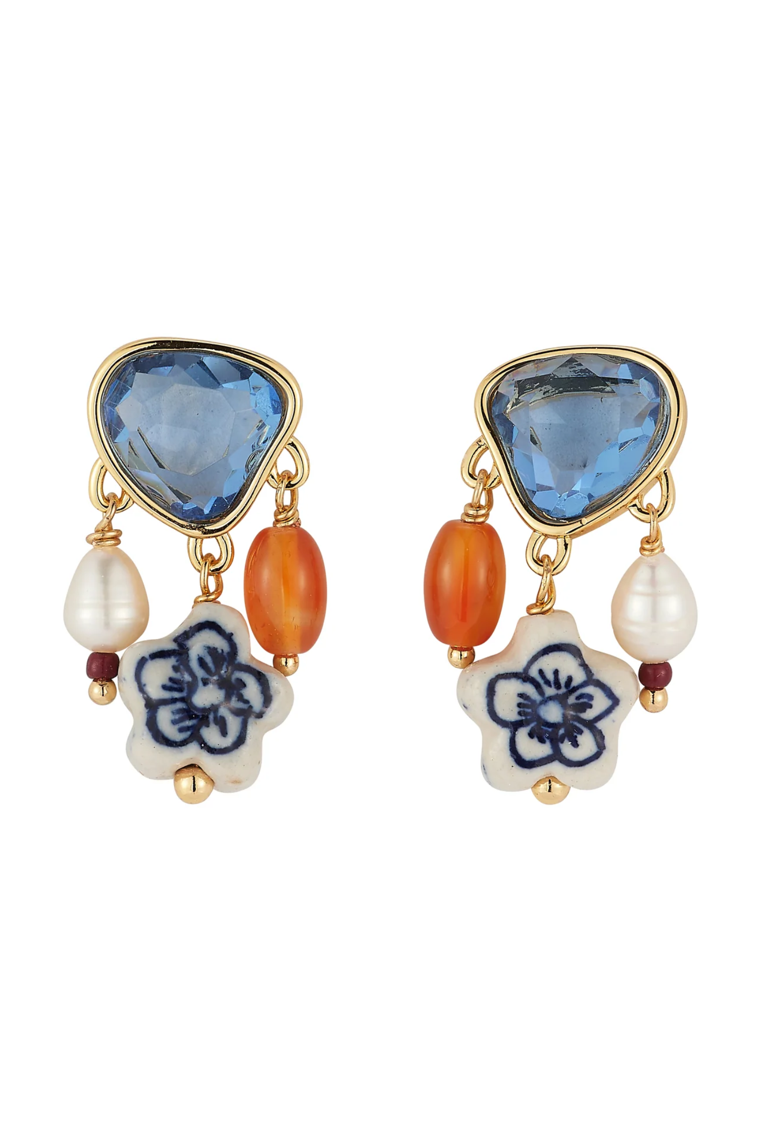 RIBEIRA EARRINGS- BLUE MULTI Sassanova