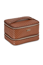 ROSEWOOD COGNAC JENNY TRAIN CASE - sassanova