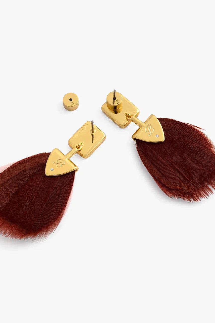 MEGAN DROP BEZEL EARRING - Earrings - Sassanova