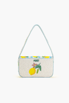 LIMONCELLO STRIPE SHOULDER BAG- BLUE/WHITE/YELLOW - Shoulder Bags - Sassanova