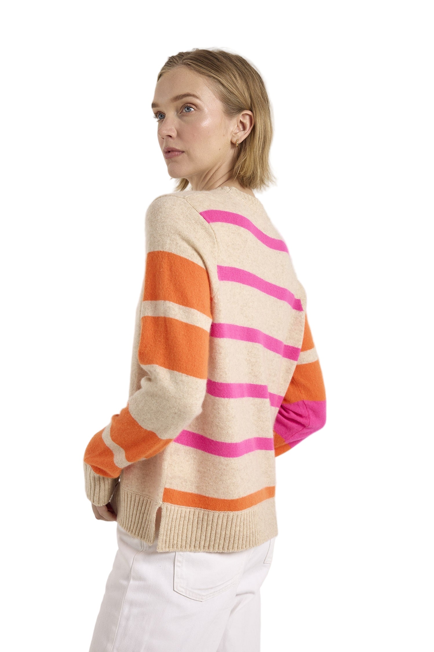 IRREGULAR STRIPE MAYA CREW - Sweaters - Sassanova