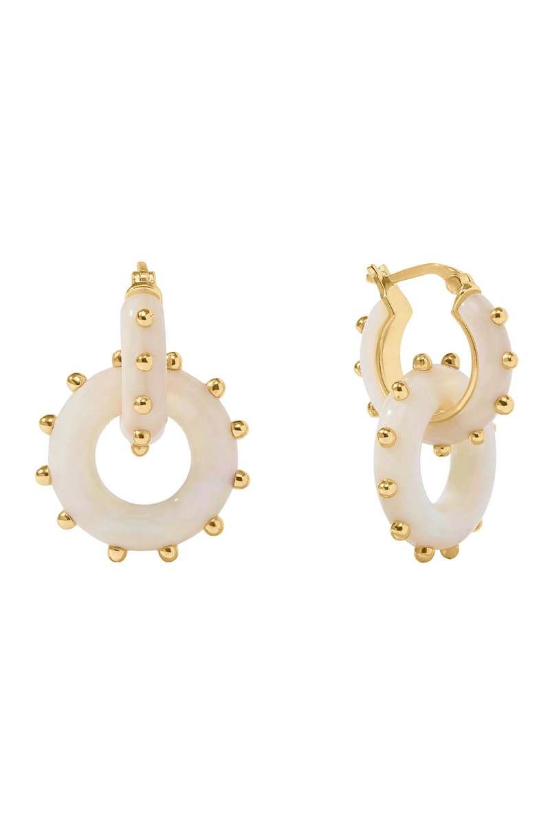 COLETTE 2 IN 1 EARRING- ALABASTER