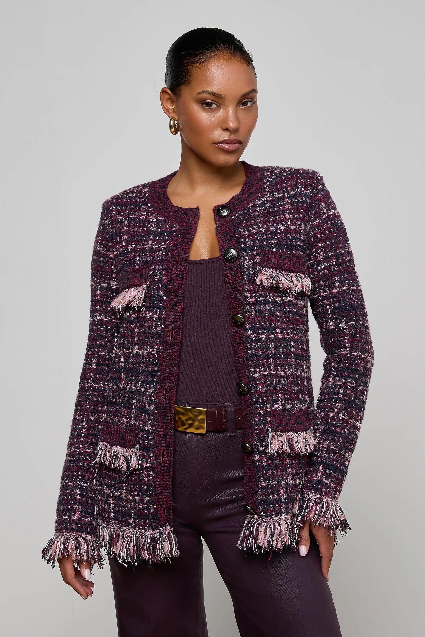 KASTORIA FRINGE TRIM CARDI-Sassanova