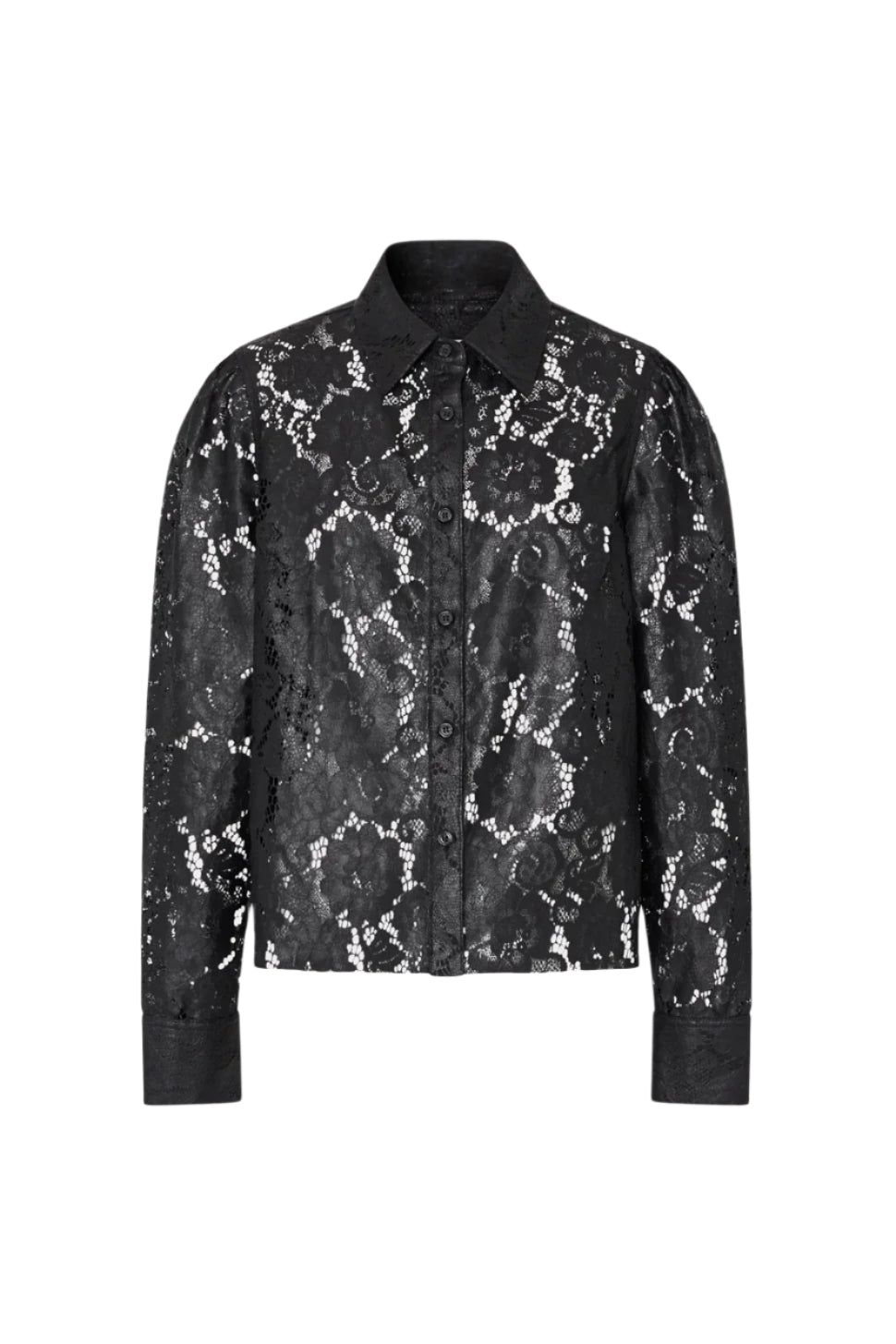 ARLO TEXTURED LACE BUTTON BLOUSE
sassanova