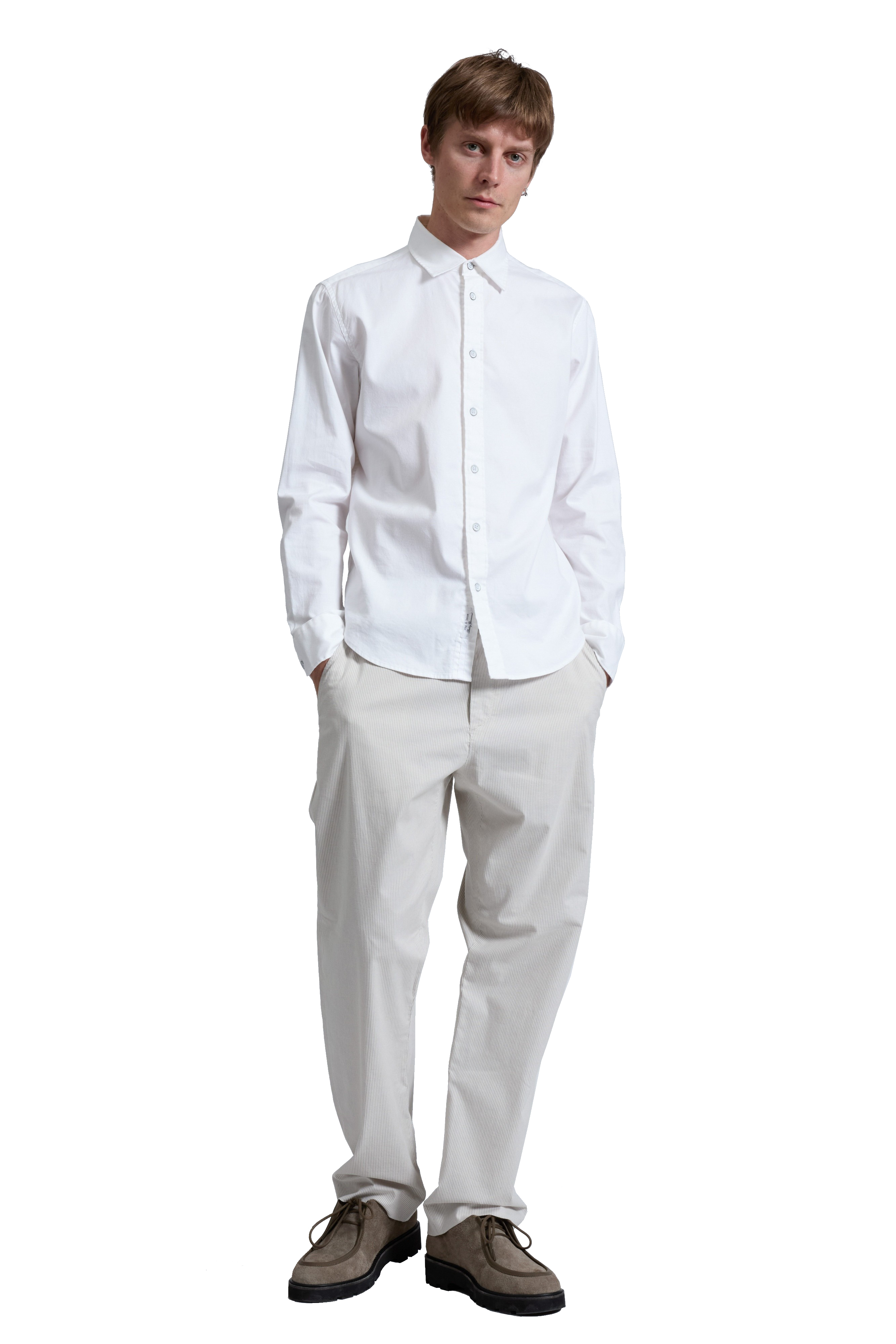 TOMLIN STRETCH DOBBY SPORT SHIRT - Long Sleeved Shirts - Novaman