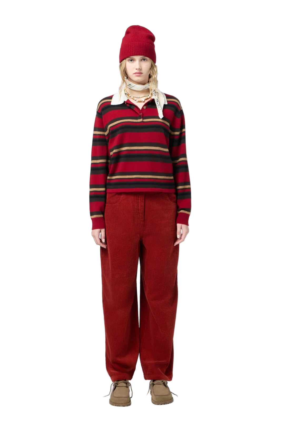 cropped stripe sweater-sassanova