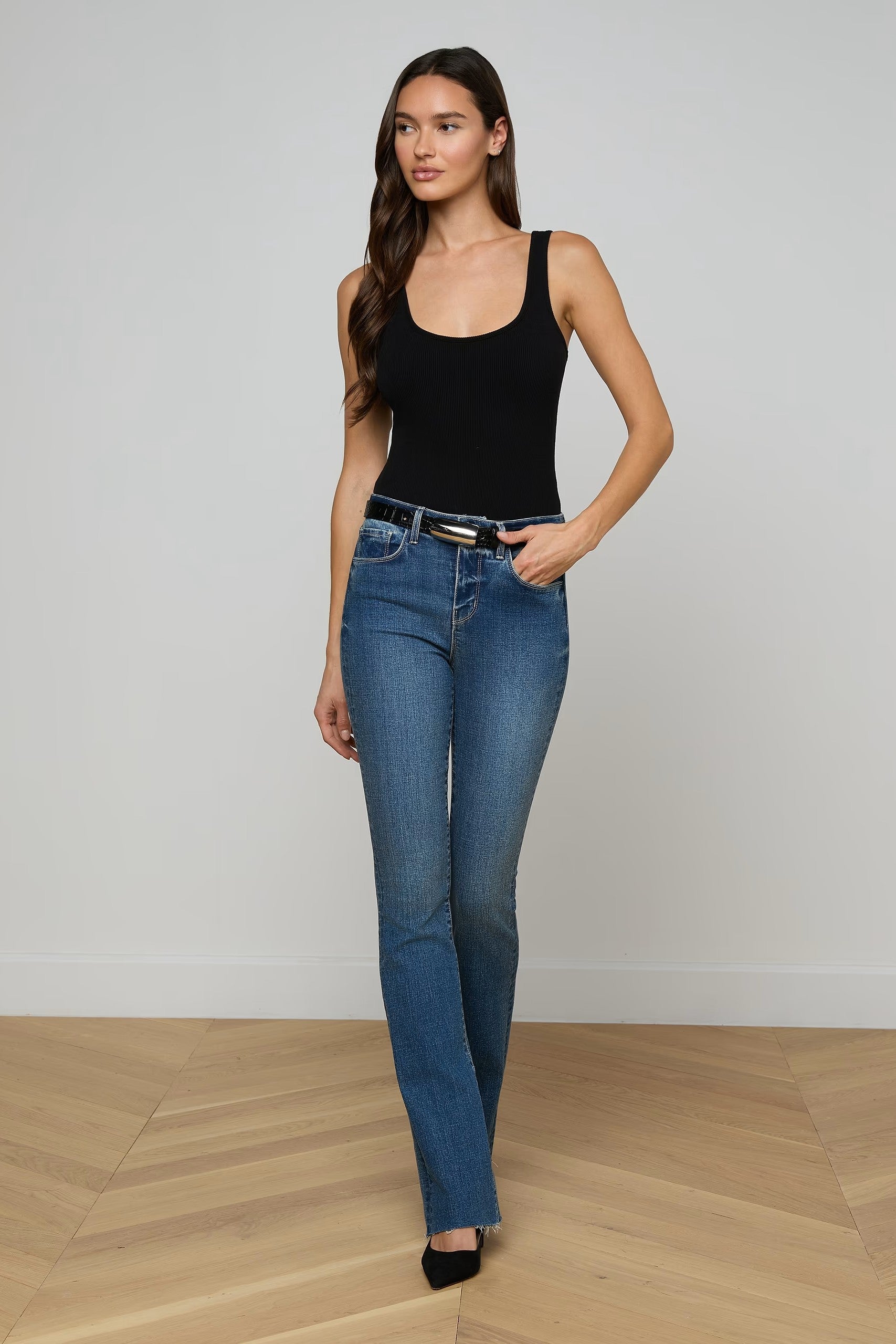 MARLOWE LEATHER BELT - Belts - Sassanova