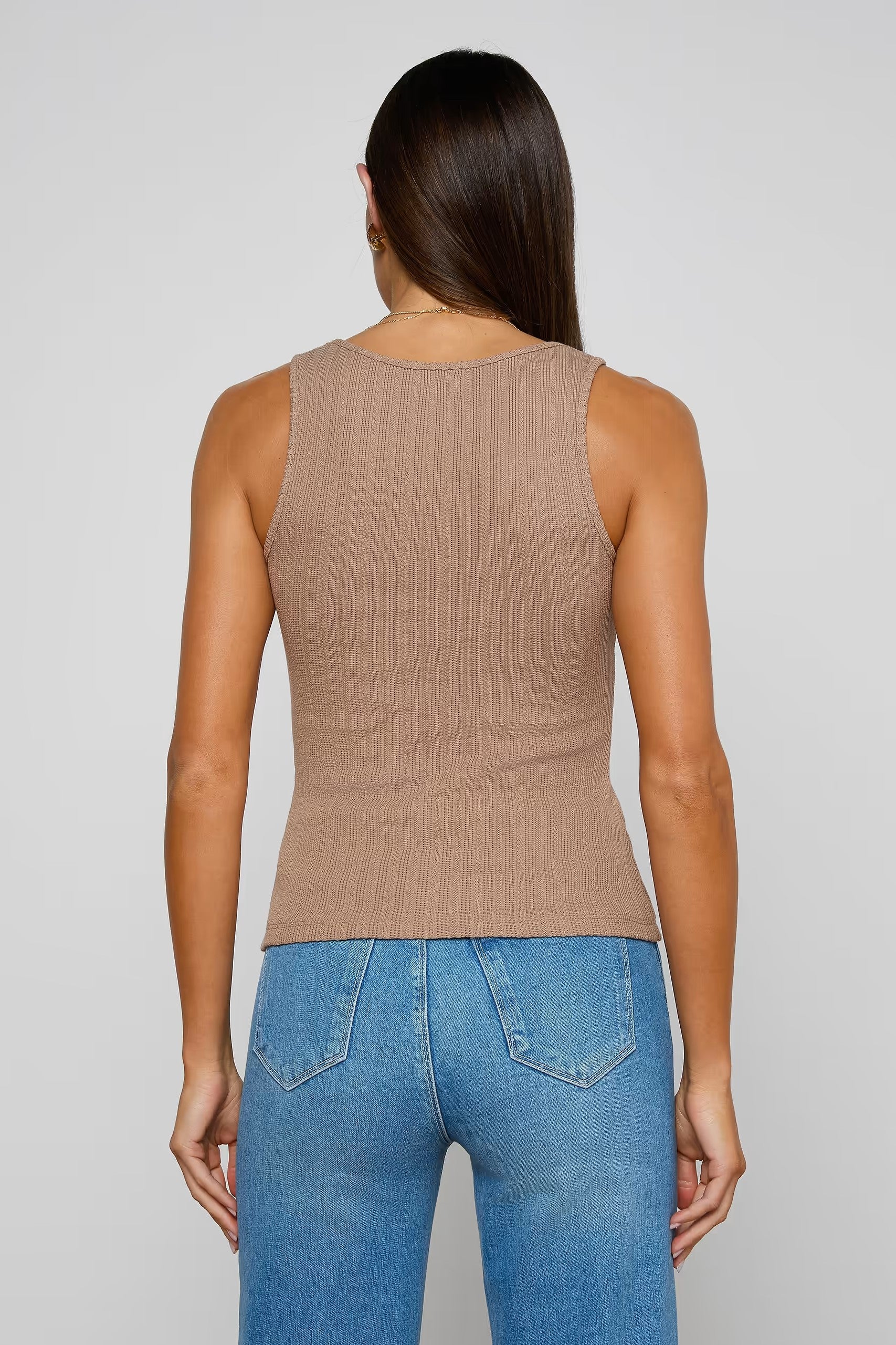 ADIRA SCOOP NECK TANK - Tank Tops - Sassanova