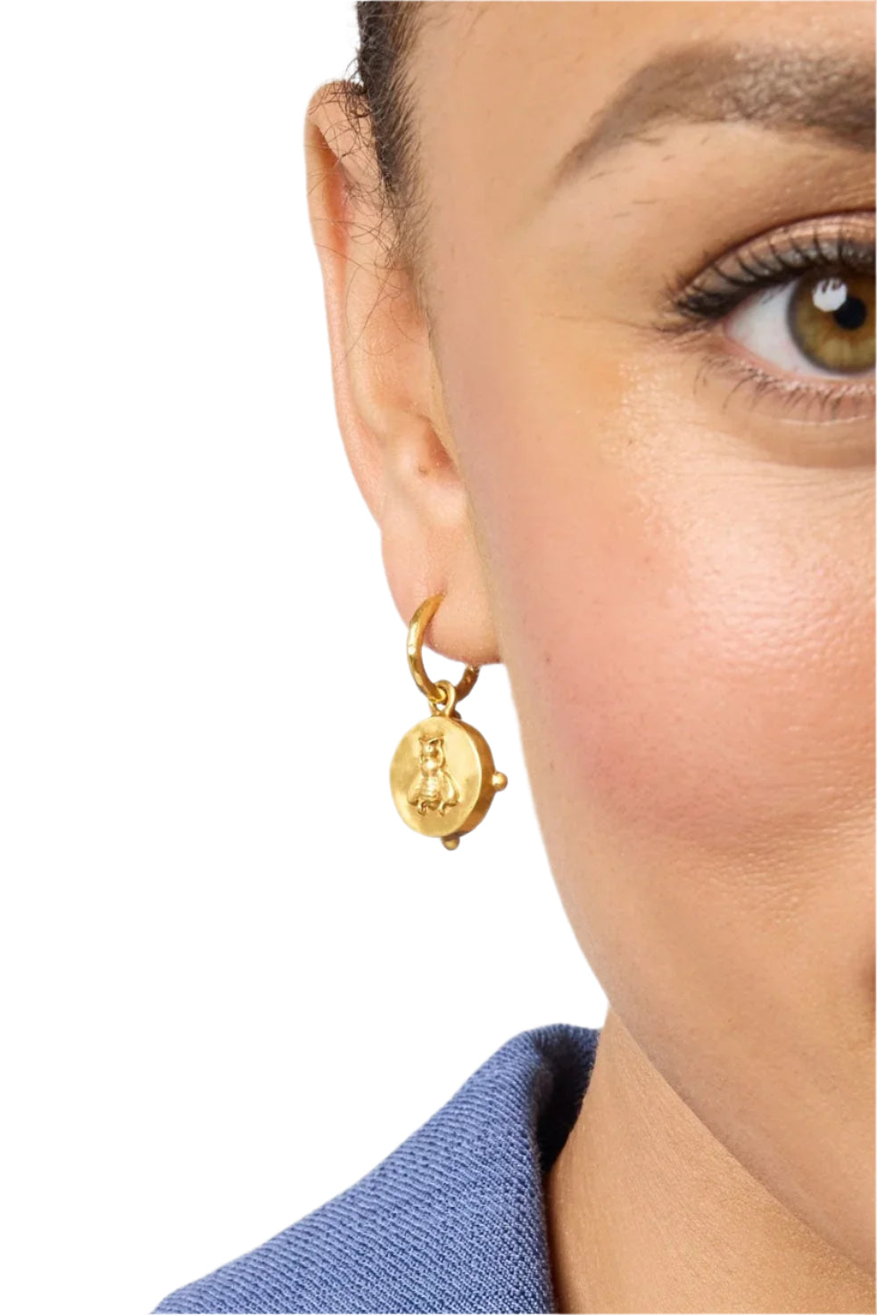 HONEYBEE HOOP & CHARM EARRING
sassanova