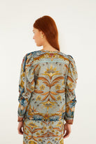 MOSAIC GARDEN LS BLOUSE - Blouses - Sassanova