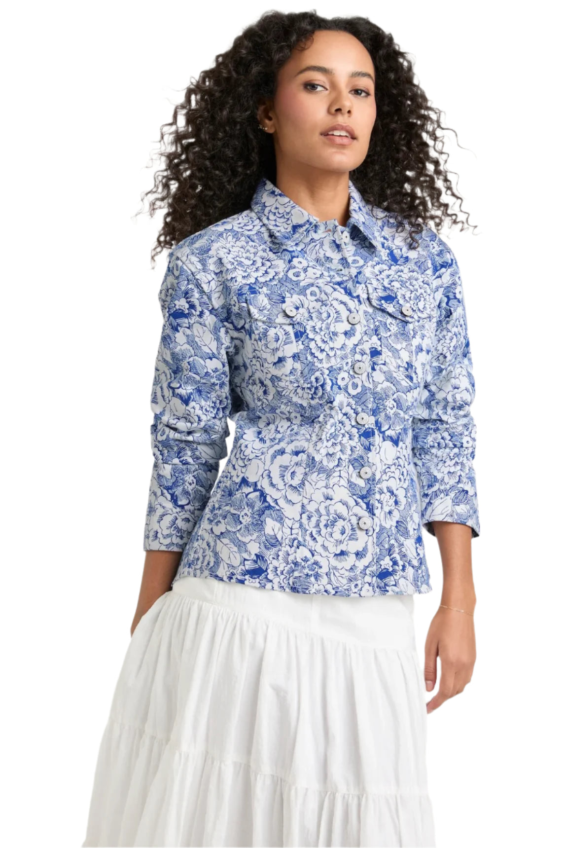SKETCHBOOK FLORAL SCRUNCHED CANYON JACKET
sassanova