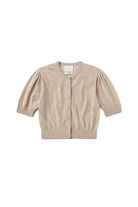 RAINA POINTELLE SHORT SLEEVE CARDIGAN - Sweaters - Sassanova