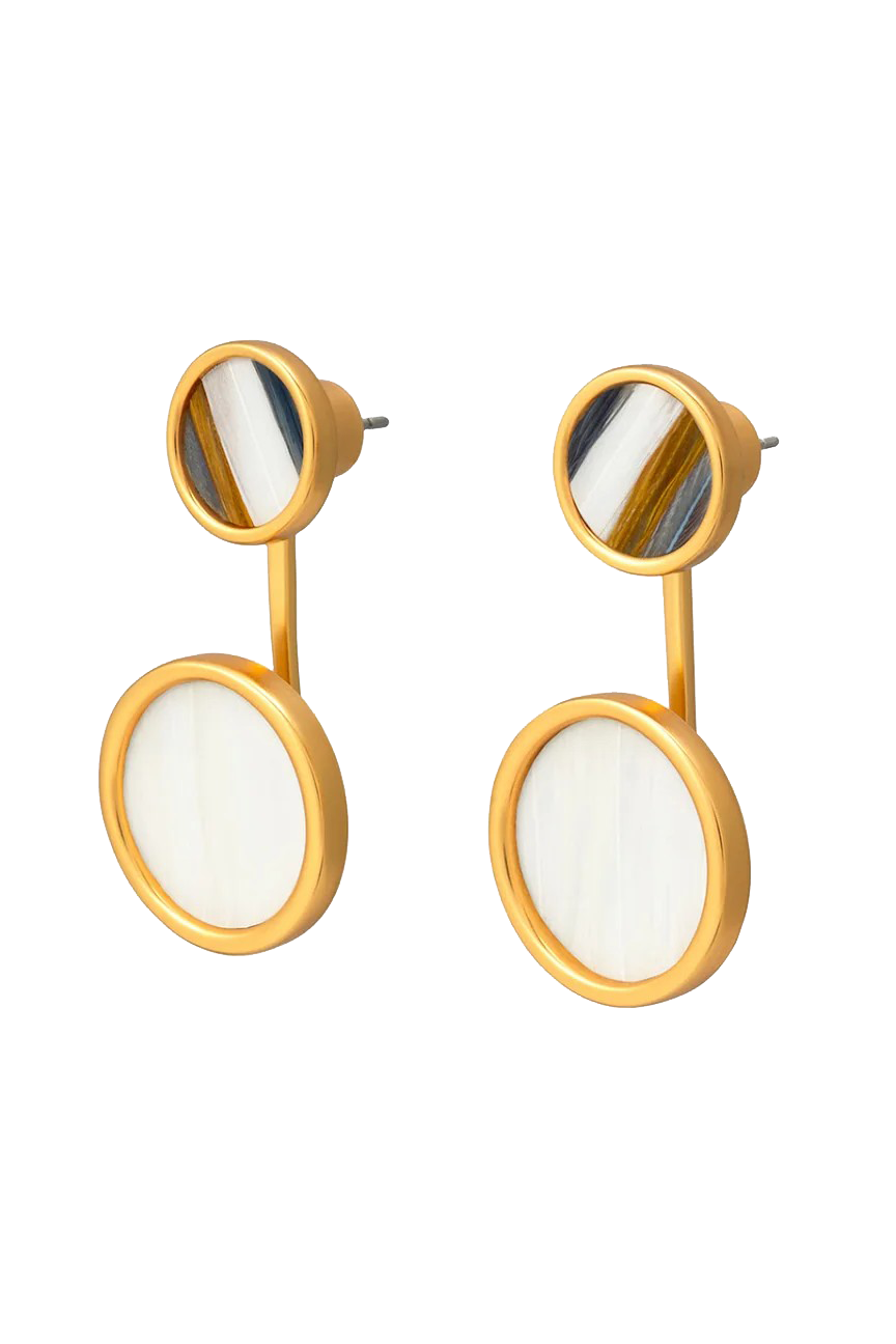 EMILY BEZEL JACKET EARRING - Earrings - Sassanova
