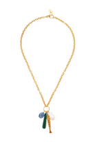 FISH/MALACHITE/PEARL PENDANT NECKLACE (NGZ-15271)
sassanova