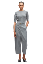 WOOL CASHMERE 3/4 SLEEVE KNIT TEE Sassanova